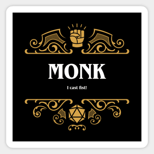 Monk Class Tabletop RPG Gaming Sticker